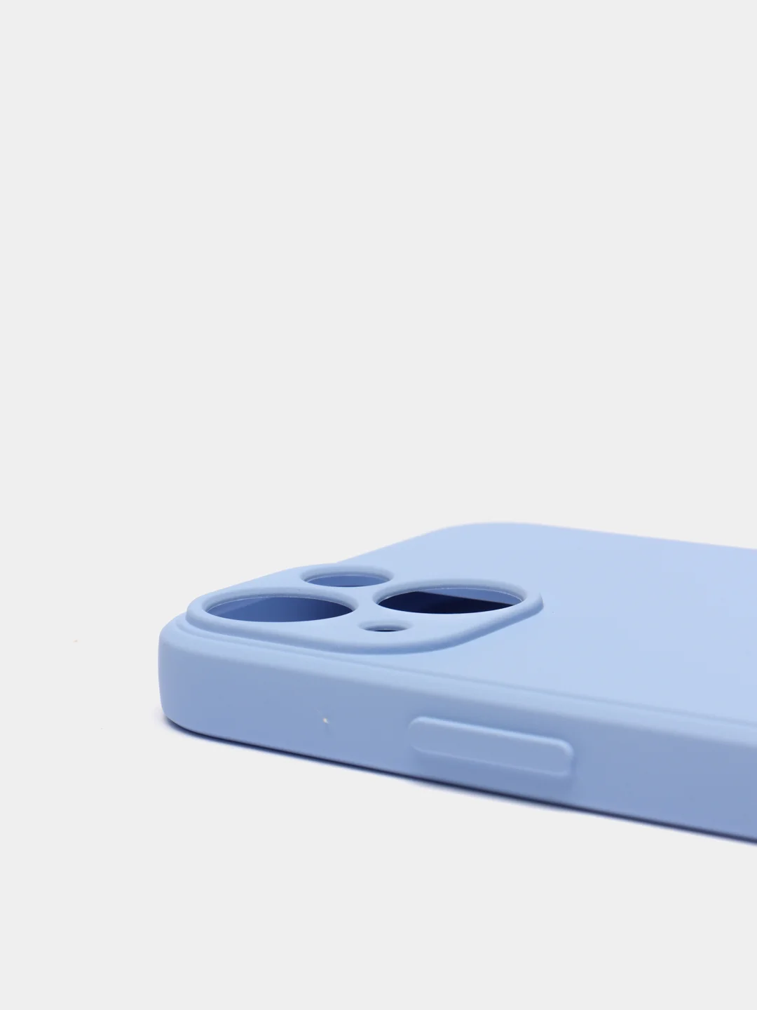Голубой чехол iPhone 11 13 12 Pro Mini силиконовый ( Айфон Про Мини )