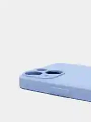 Голубой чехол iPhone 11 13 12 Pro Mini силиконовый ( Айфон Про Мини )