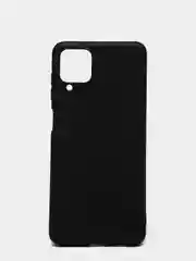 Черный чехол накладка Samsung A12 / M12 однотонная цветная