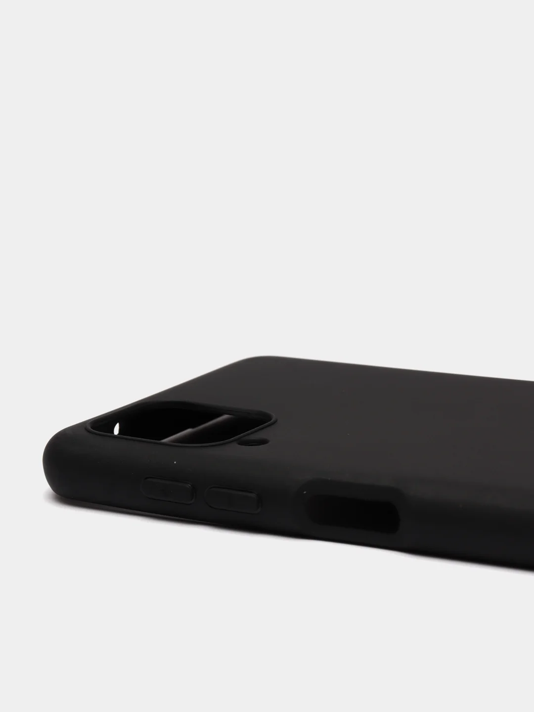 Черный чехол накладка Samsung A12 / M12 однотонная цветная