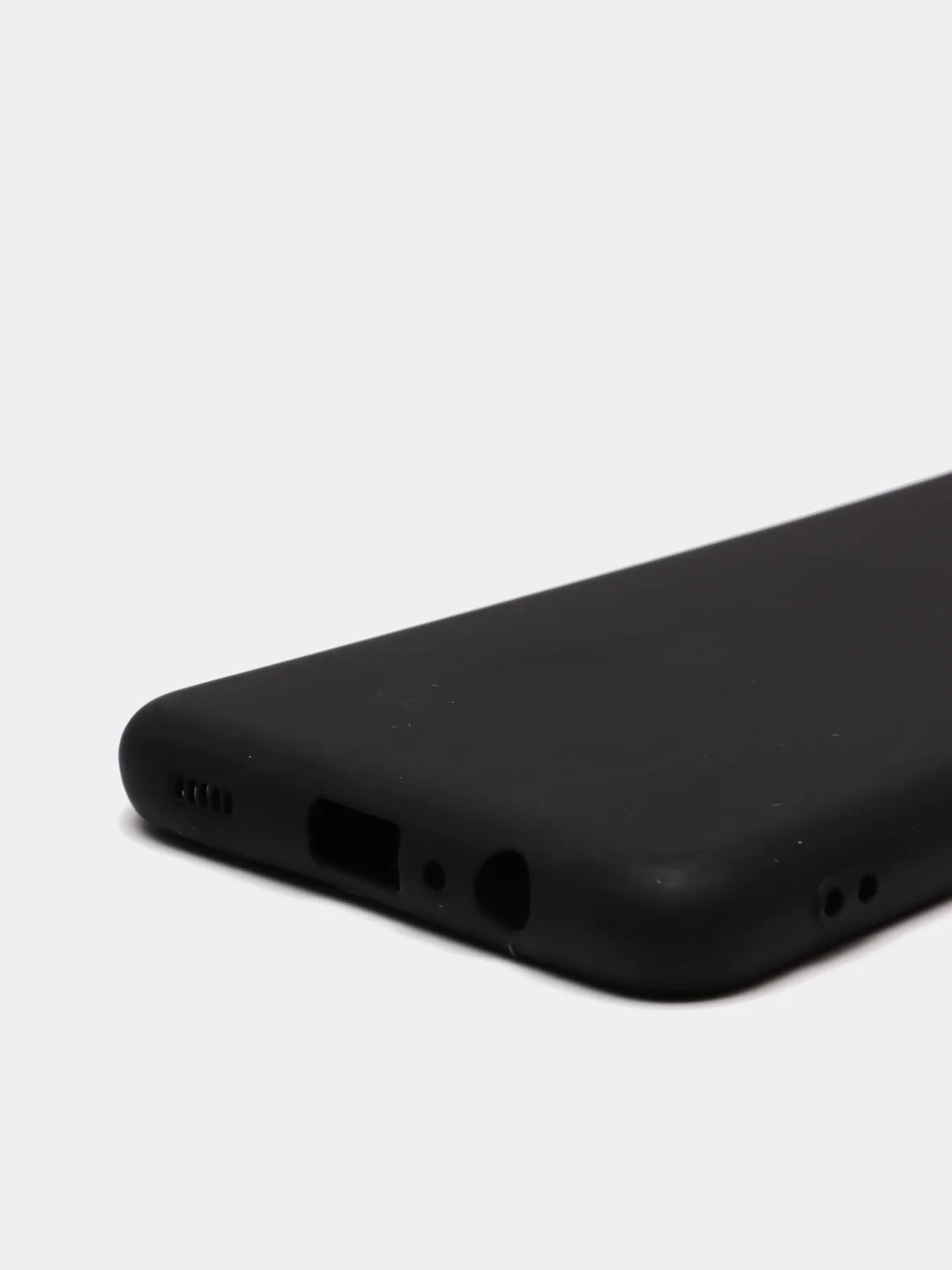 Черный чехол накладка Samsung A12 / M12 однотонная цветная