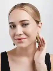 Бирюзовый ретро серьги