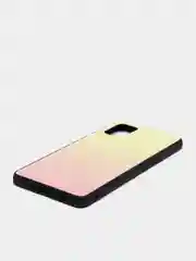 Желтый градиентный чехол из закаленного стекла для Samsung S10/S20/A51/A71/S9/A01/A50/A20/A70