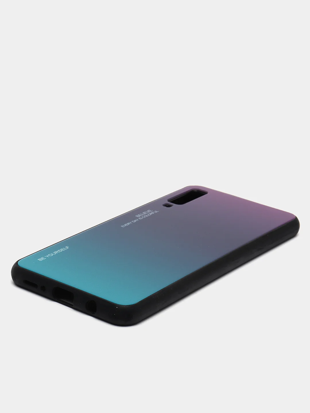 Фиолетовый градиентный чехол из закаленного стекла для Samsung S10/S20/A51/A71/S9/A01/A50/A20/A70