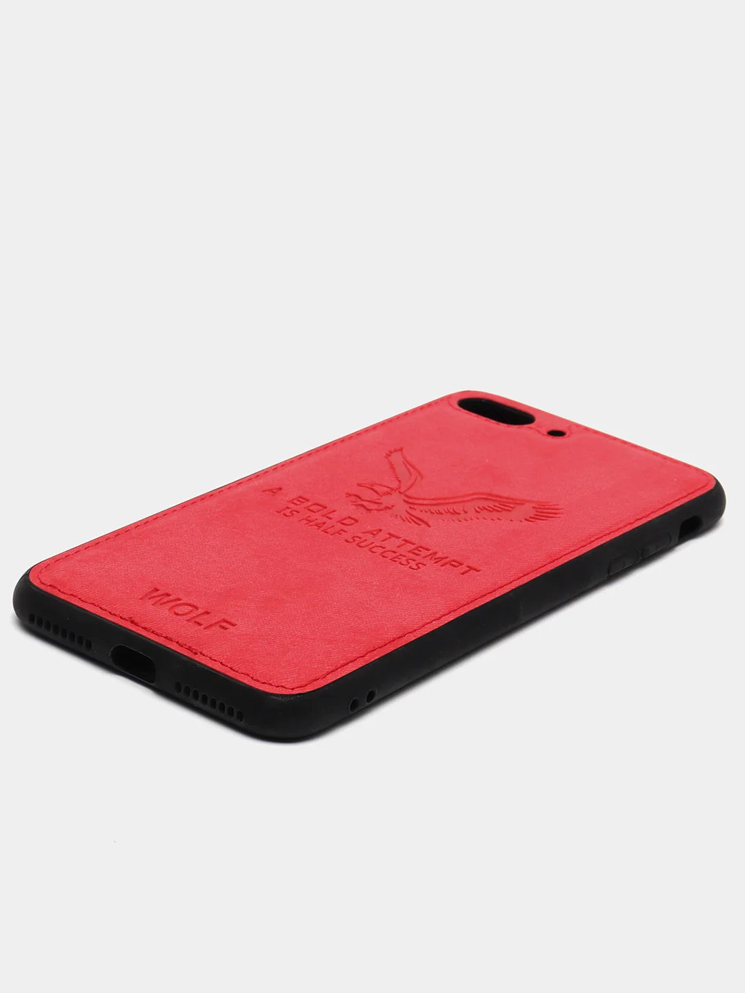 Красный дизайнерский чехол на iPhone с орлом
