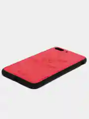 Красный дизайнерский чехол на iPhone с орлом