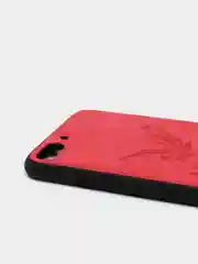 Красный дизайнерский чехол на iPhone с орлом