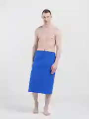 Синий килт для бани и сауны мужской вафельный, разные цвета