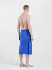 Синий килт для бани и сауны мужской вафельный, разные цвета