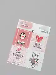 Кораллово-розовый наклейки для ежедневника