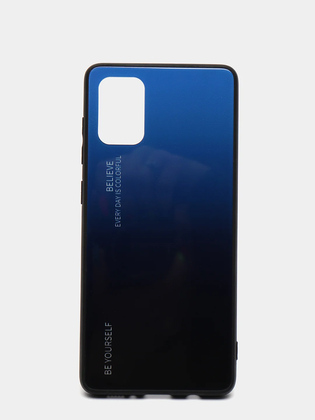 Синий градиентный чехол из закаленного стекла для Samsung S10/S20/A51/A71/S9/A01/A50/A20/A70