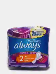 Прокладки женские Always Platinum Ultra Normal, 2 размер, 8 прокладок, ароматизированные