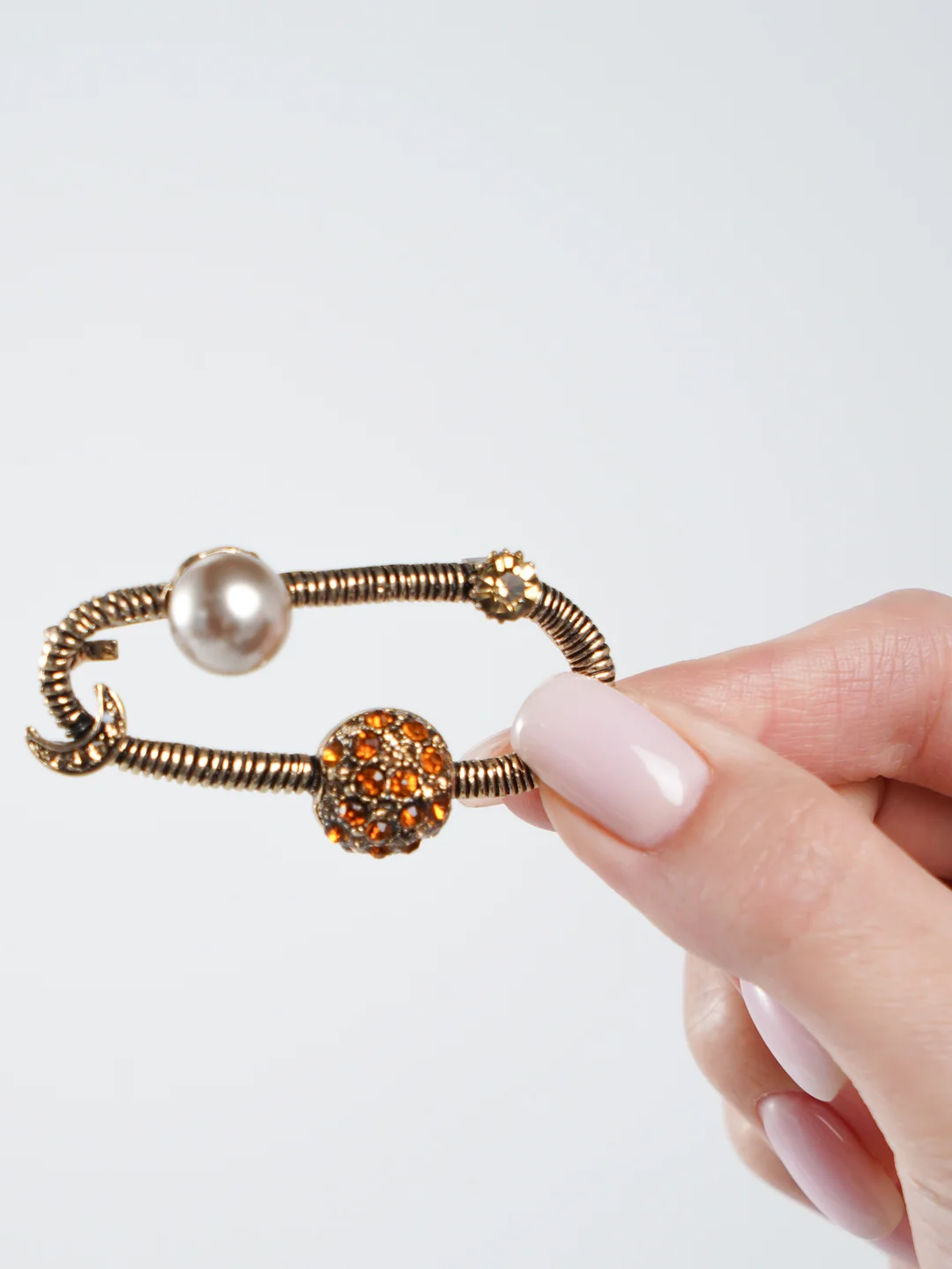 Горчичный брошь на одежду "Fashion Jewerly" / значек на одежду