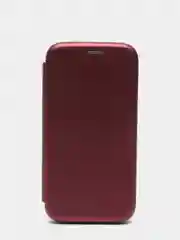 Бордовый чехол книжка SAMSUNG S7