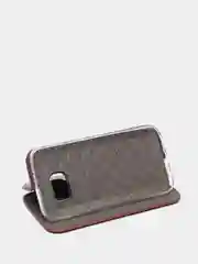 Бордовый чехол книжка SAMSUNG S7