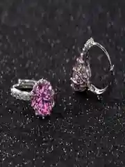 Розовый серьги гвоздики / Серьги из циркона / Серьги кольца / Серьги золотые