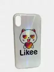 Бежевый меланж чехол для iPhone XR