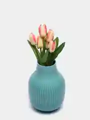 Кораллово-розовый искусственные цветы тюльпаны "Бантик"