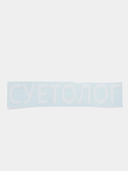 Наклейка на авто "СУЕТОЛОГ"