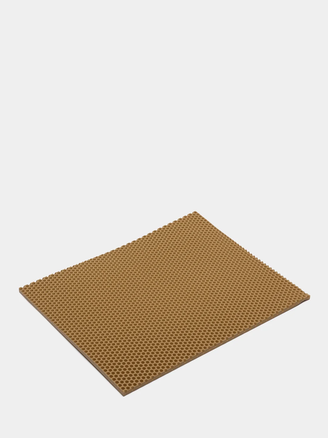 Бежевый коврик для сушки посуды, Eva, 50*40 см, "Соты"