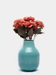 Коралловый искусственные цветы камелии, букет 42 см