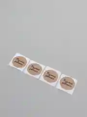Черный наклейки "handmade"