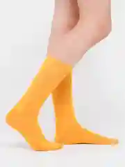 Желтый корейские носки "цветные"