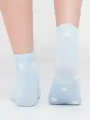 Голубой хлопковые женские носки Minimi, Mini trend 4209