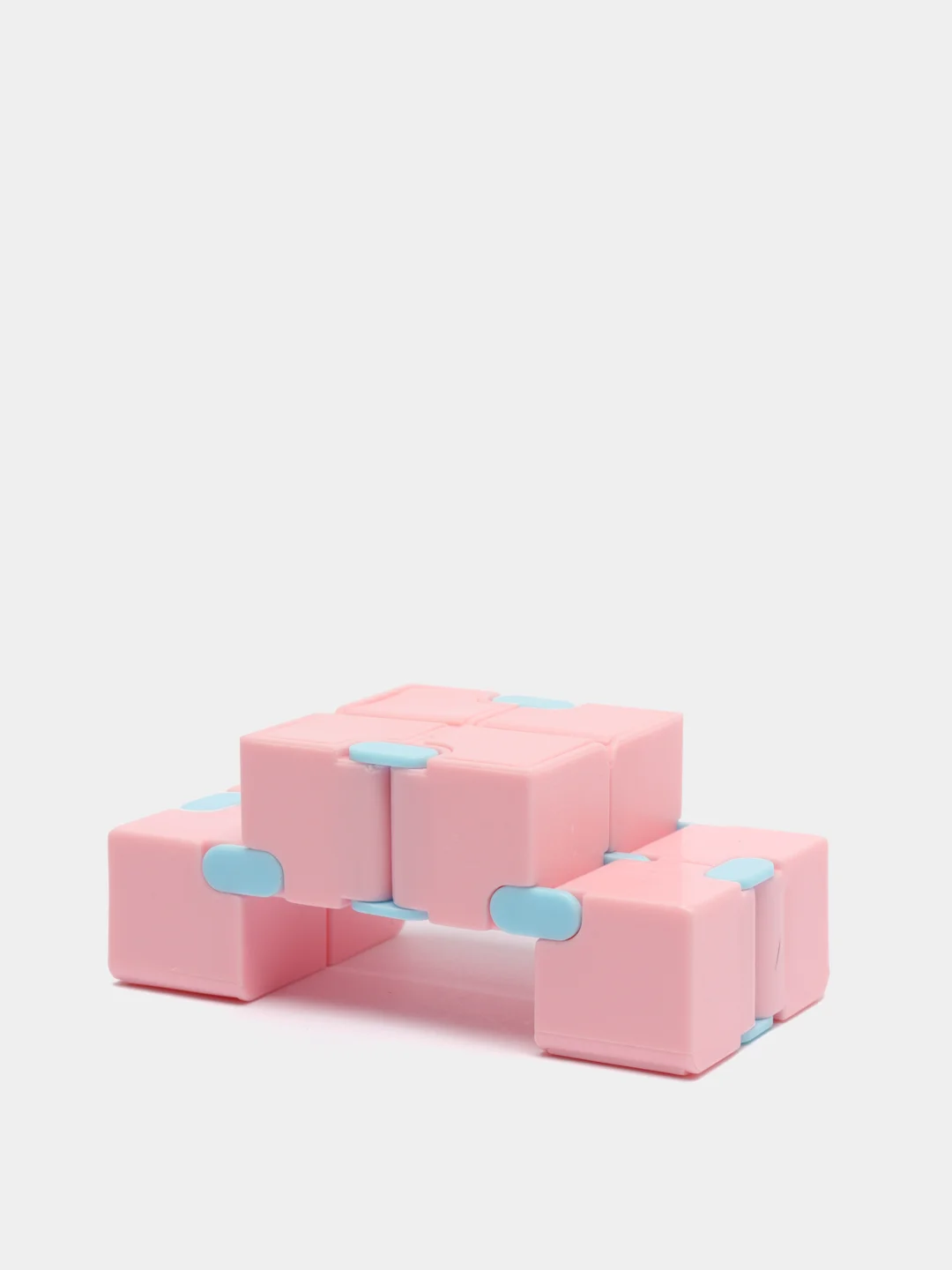 Розовый кубик-антистресс Infinity Cube (инфинити куб) игрушка-трансформер бесконечный конструктор