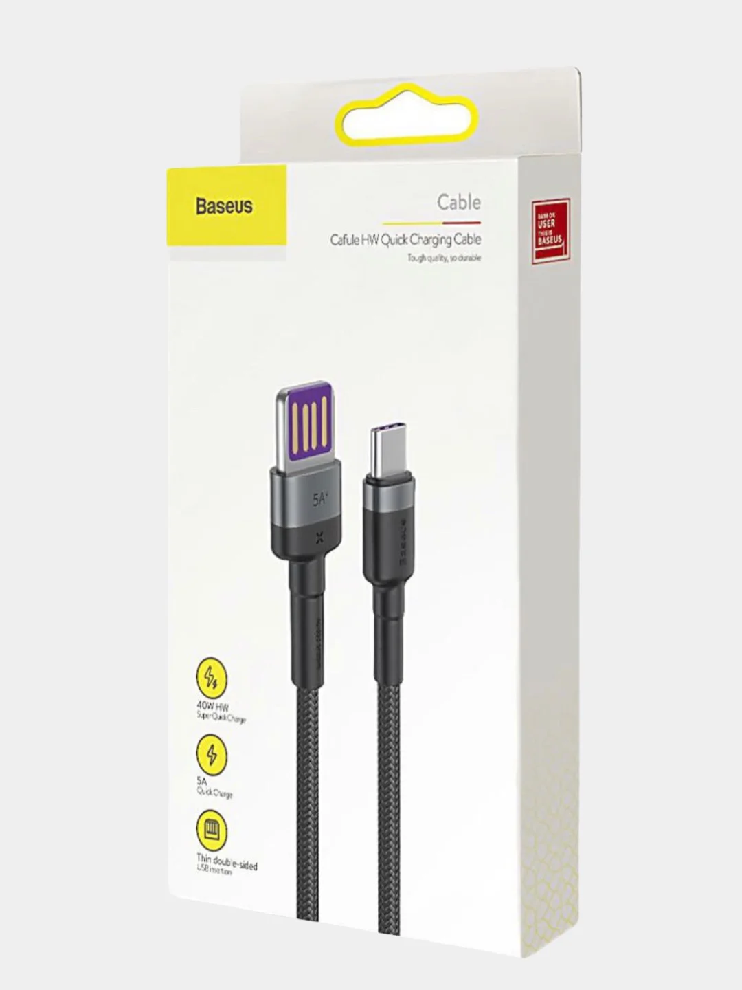 Кабель Baseus Type-C 40W, 5.0A, CATKLF