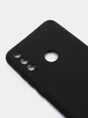 Черный чехол Huawei Honor 9A, Хуавей Хонор 9А, черный силиконовый без выреза для вспышки