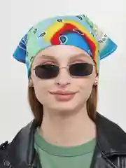 Бирюзовый бандана на голову
