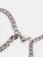 Серебряный парные браслеты с сердечком, 2 штуки