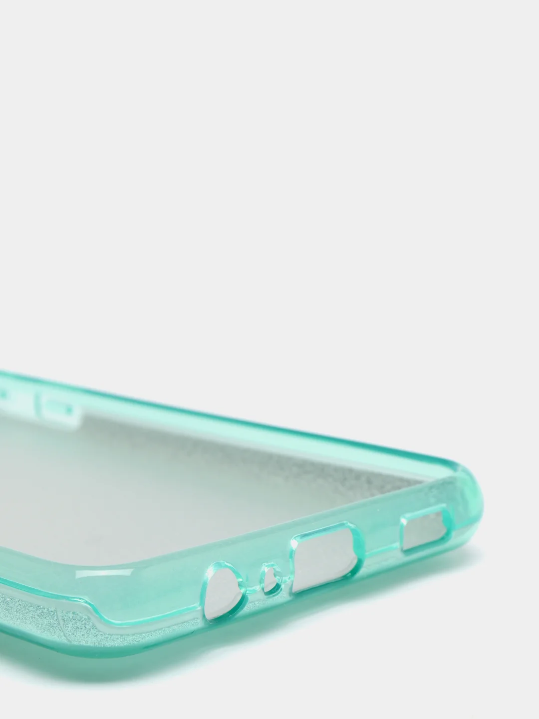 Бирюзовый чехол блестящий на Samsung A02