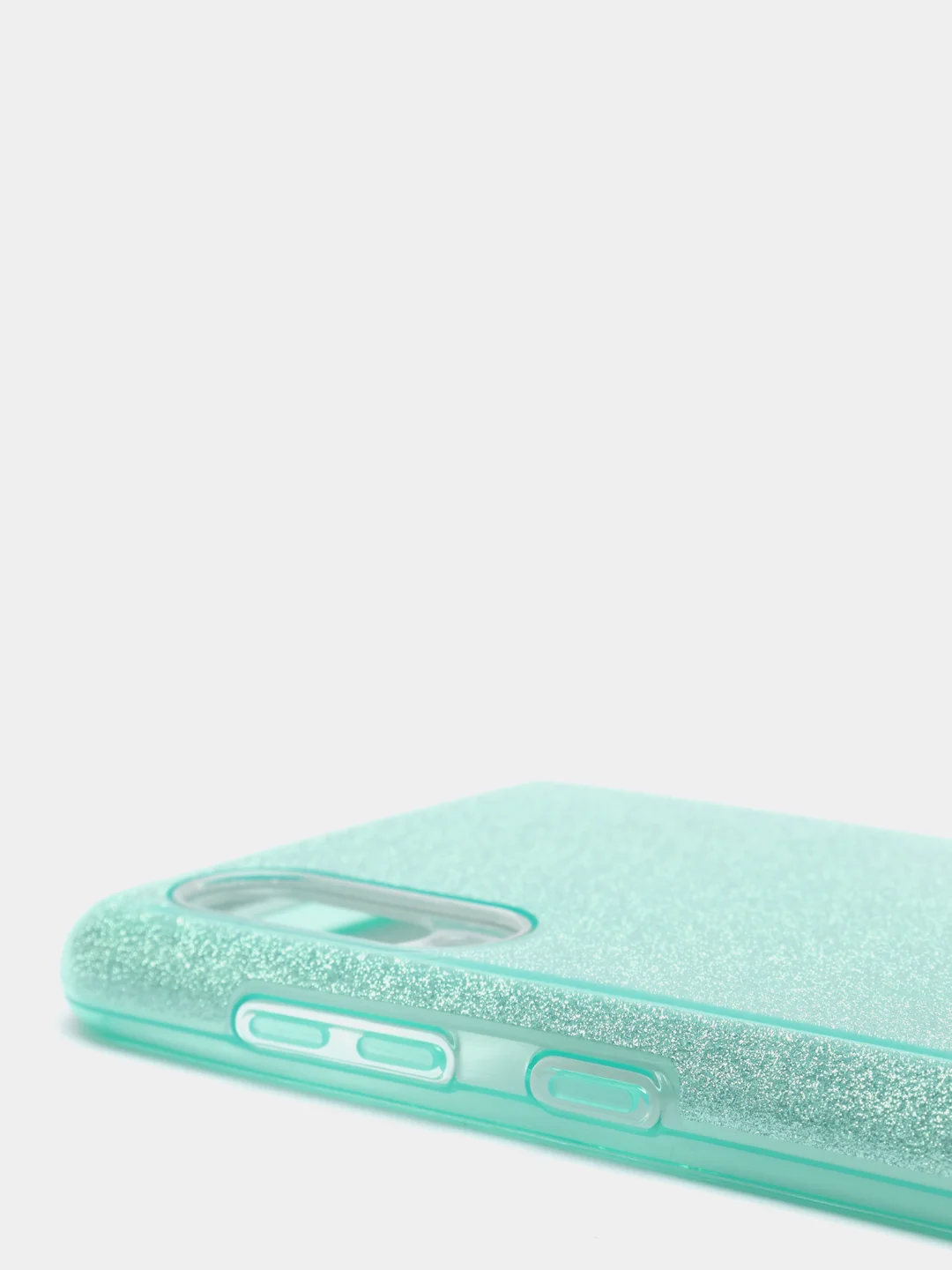 Бирюзовый чехол блестящий на Samsung A02