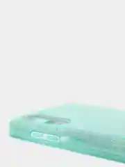 Бирюзовый чехол блестящий на Samsung A02