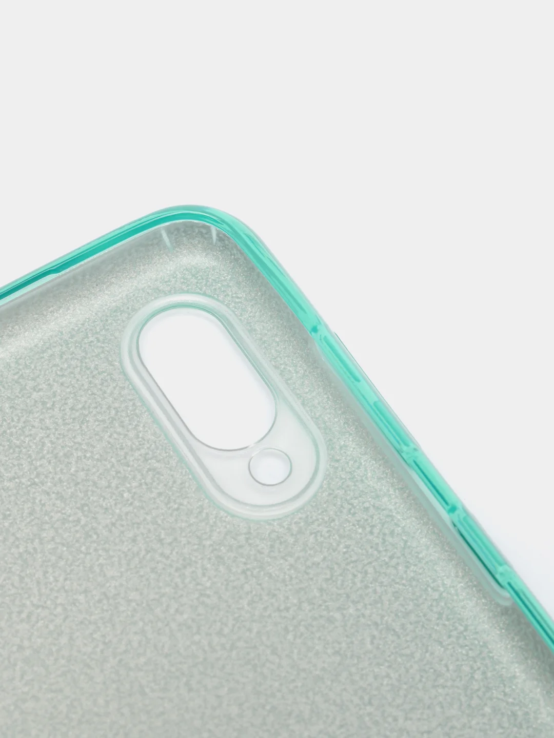 Бирюзовый чехол блестящий на Samsung A02