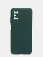 Зеленый чехол Samsung A03s с защитой камеры и бархатом внутри
