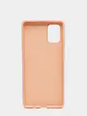 Кремовый чехол с бархатом внутри Samsung A71