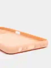 Пастельно-коралловый чехол Samsung A03s с защитой камеры и бархатом внутри