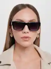 Черный солнцезащитные имиджевые очки UV400