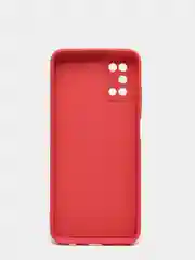 Коралловый чехол Samsung A03s с защитой камеры и бархатом внутри