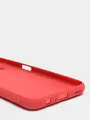 Коралловый чехол Samsung A03s с защитой камеры и бархатом внутри