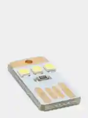 Белый брелок USB фонарик MINI