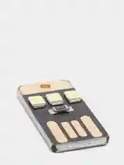 Черный брелок USB фонарик MINI