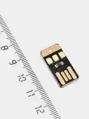 Черный брелок USB фонарик MINI