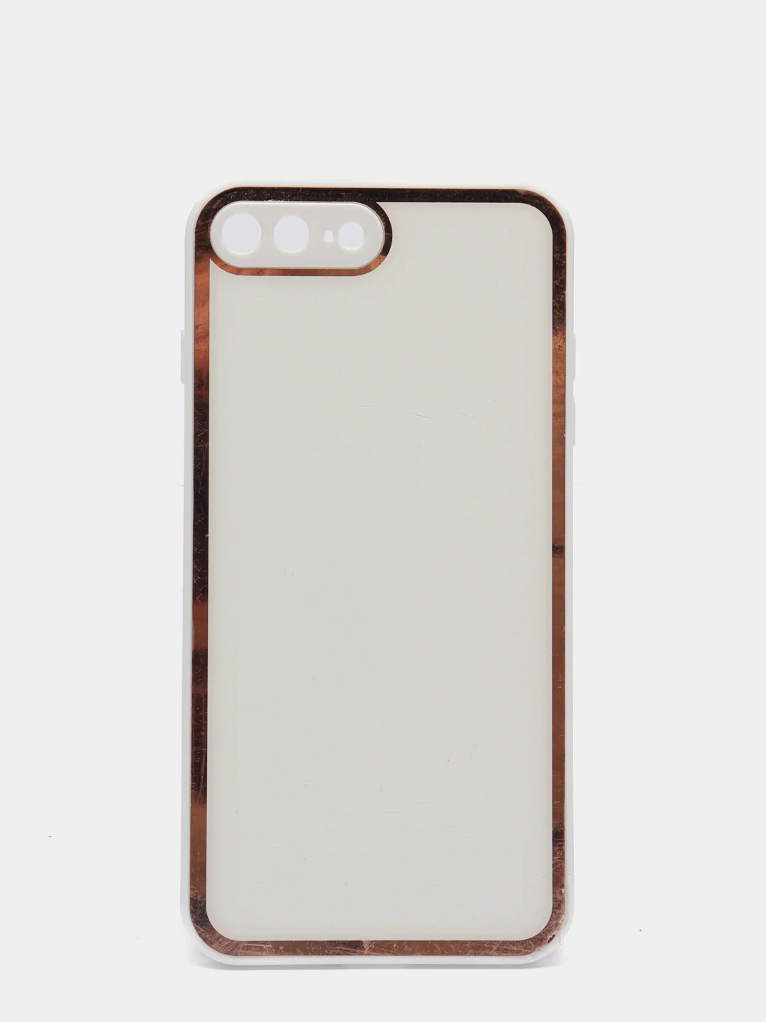 Белый чехол-имитация стекла iPhone 7 Plus, 8 Plus, 7+, 8+