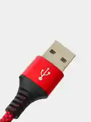 Красный кабель для зарядки телефона Micro-USB