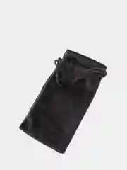 Черный черный бархатный мешочек для хранения украшений