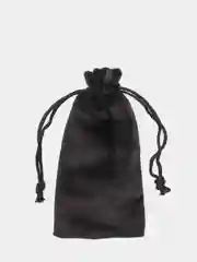 Черный черный бархатный мешочек для хранения украшений